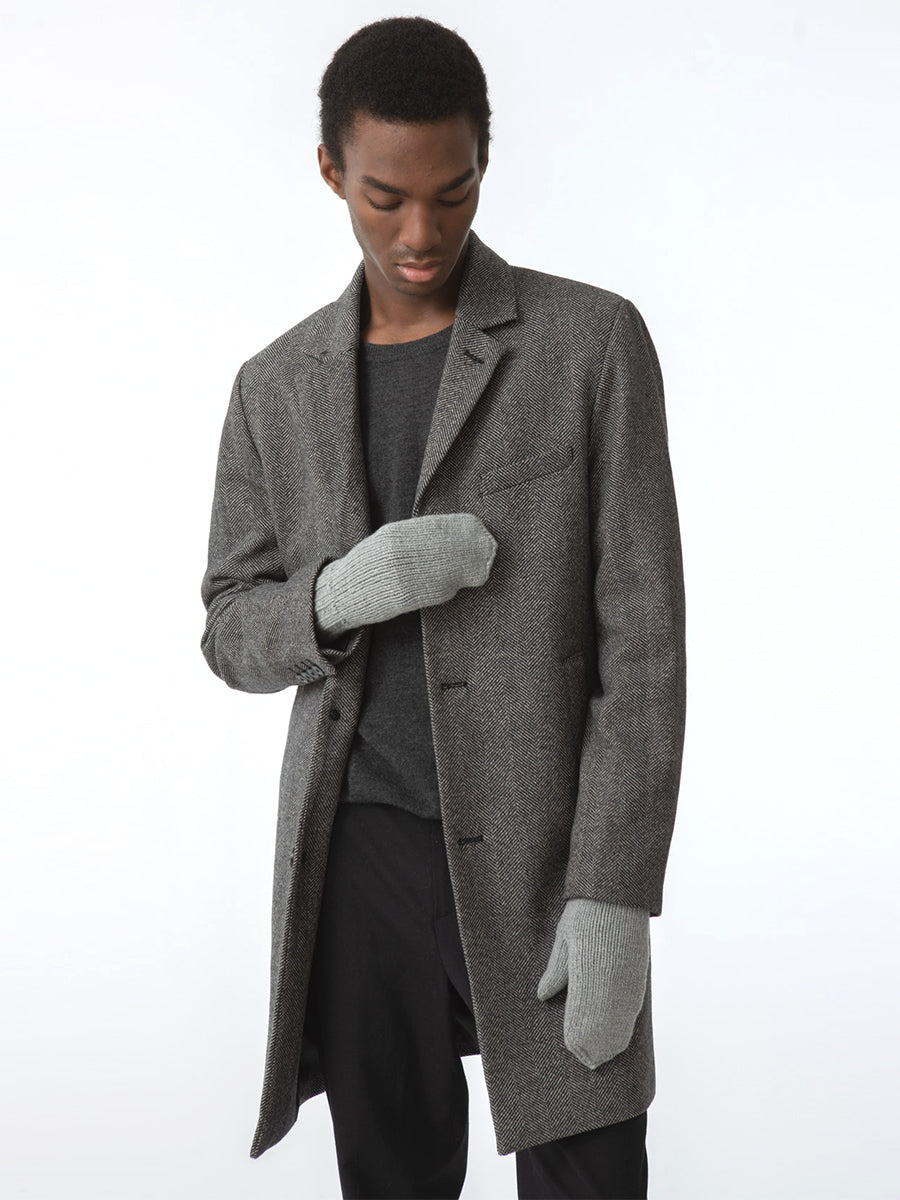 Merino Mittens - Flint Grey