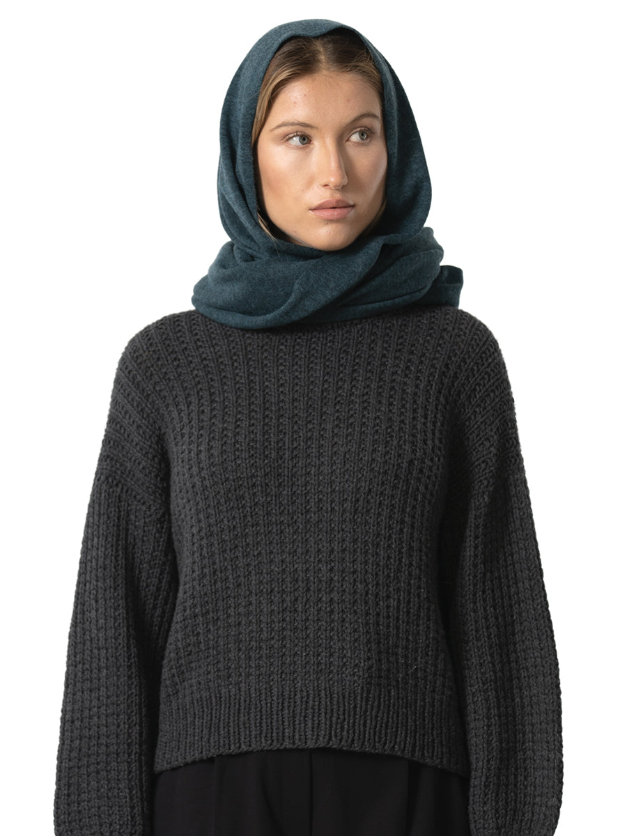Merino Scarf - Dragonfly Green