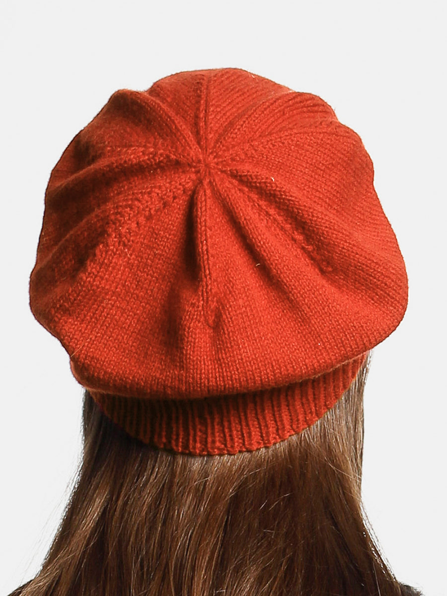 Merino Beret - Burnt Orange