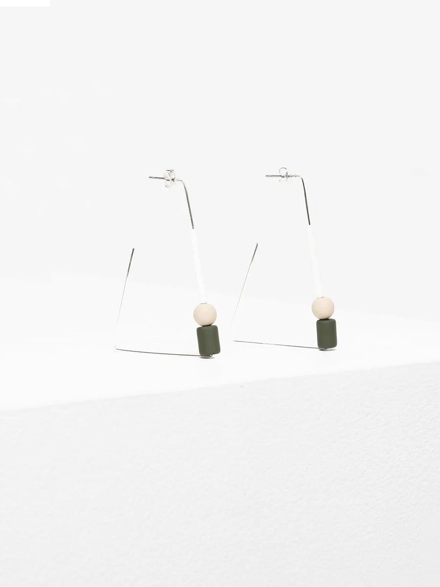 Dakin Earrings - Olive