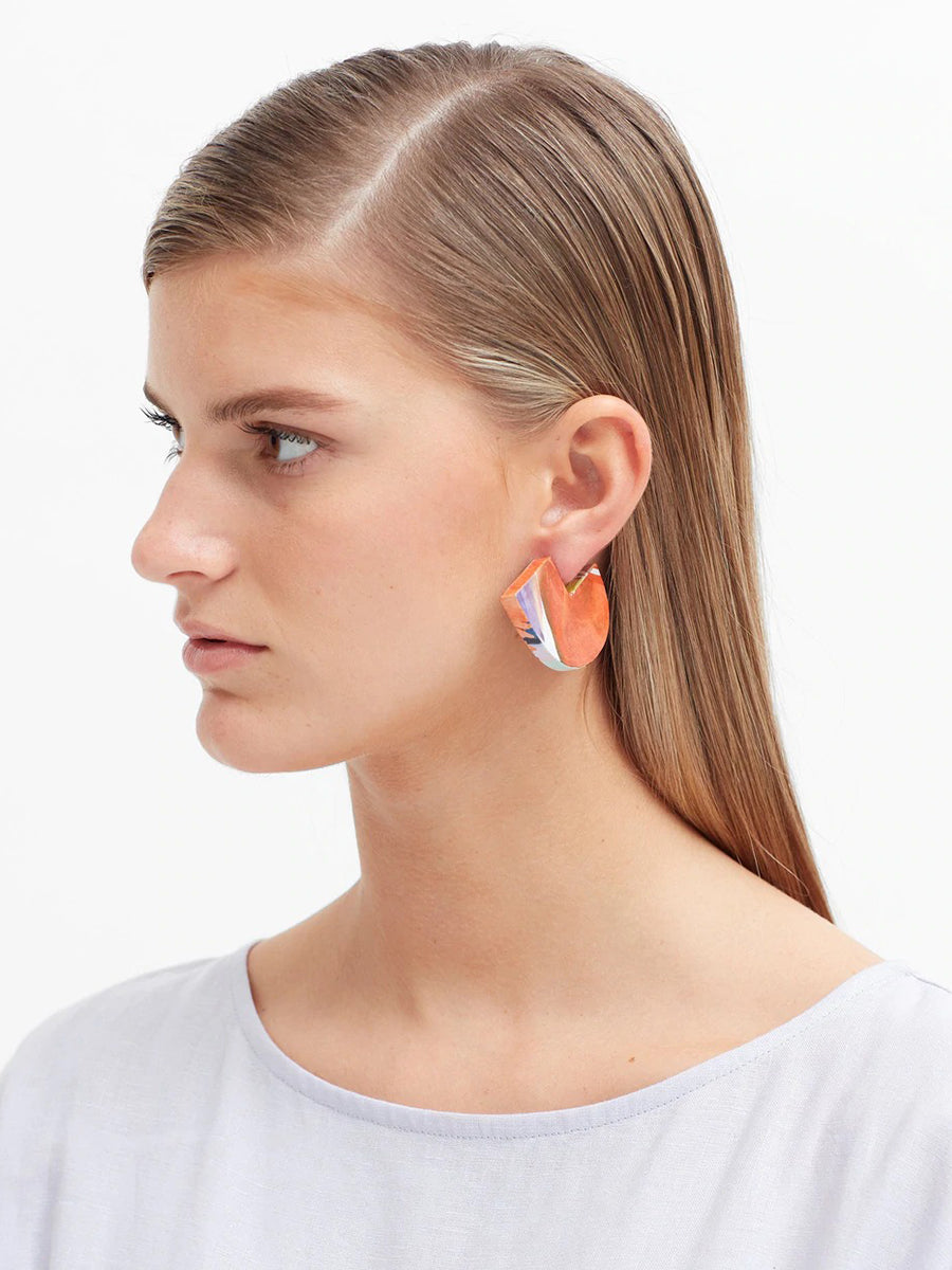 Lampa Earrings - Lampa Print