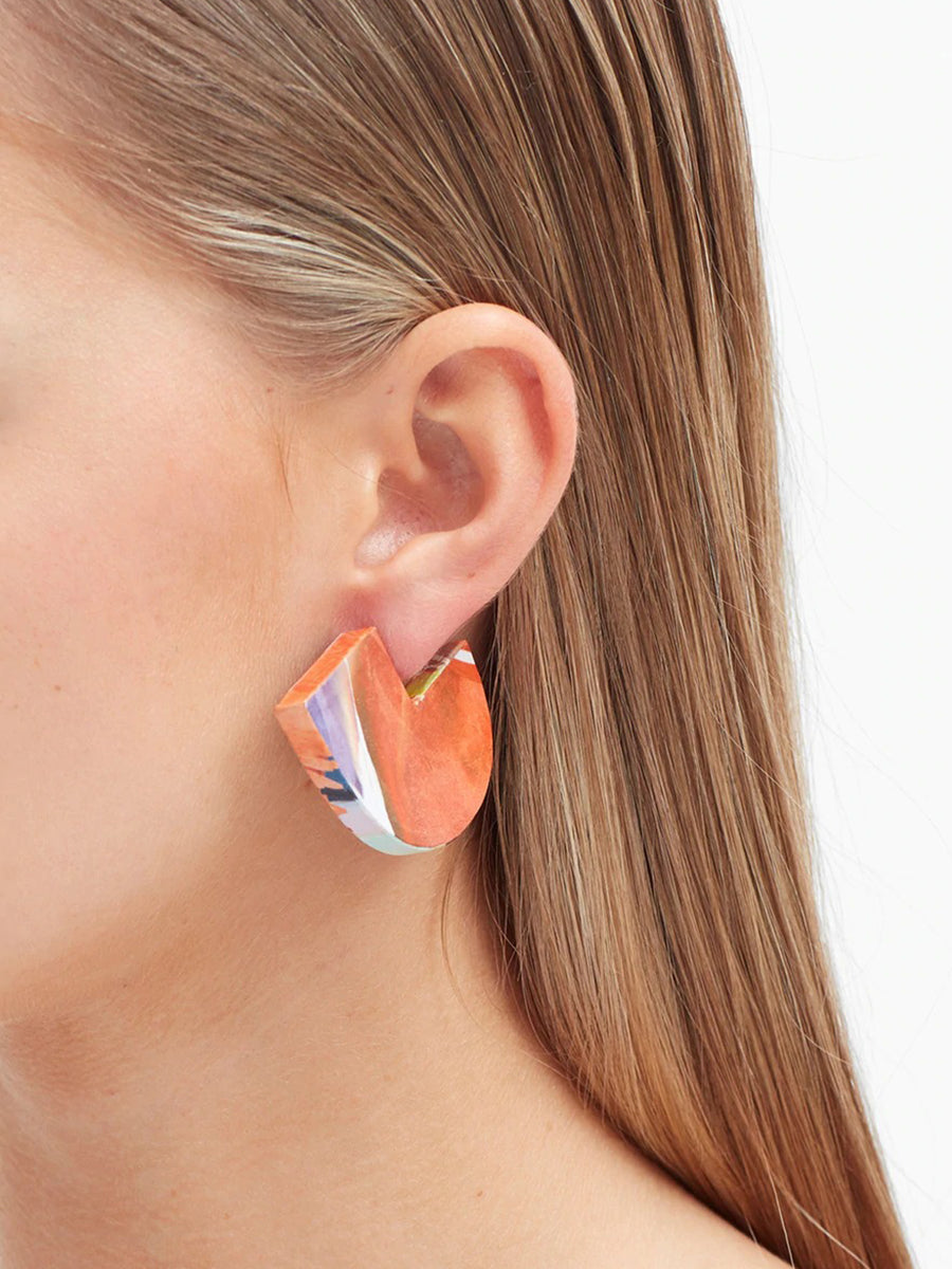 Lampa Earrings - Lampa Print