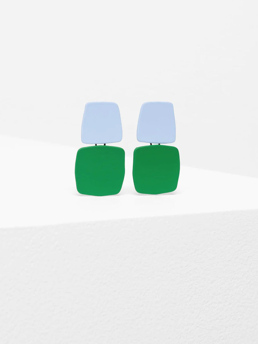 Maika Earrings - Cedar Green