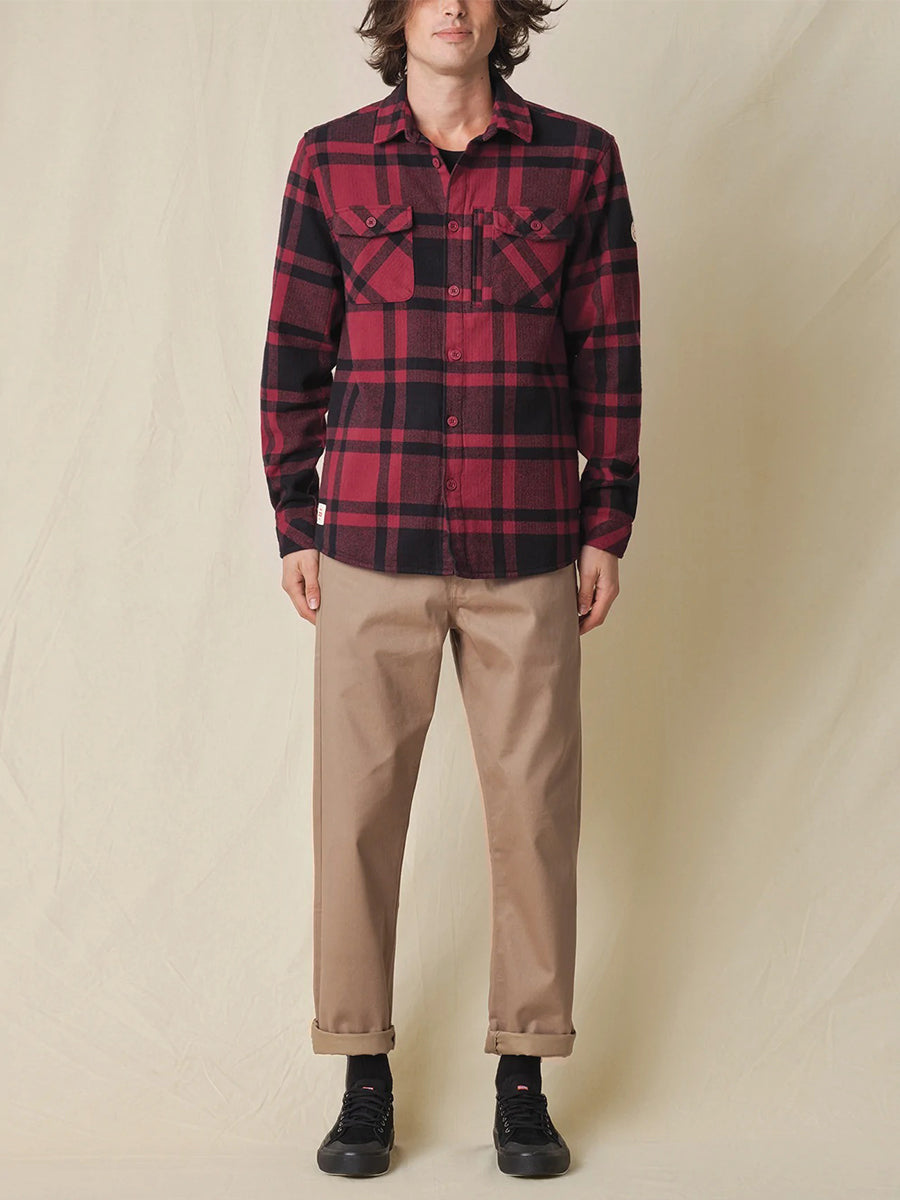 Wanderer Shacket - Rhubarb