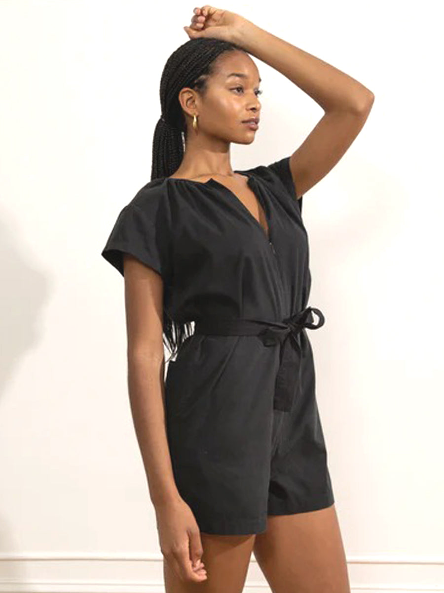 Paloma Romper - Black
