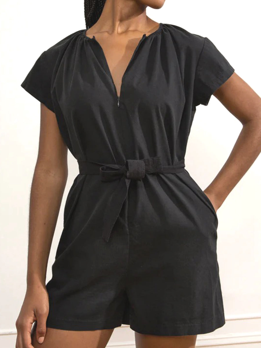 Paloma Romper - Black
