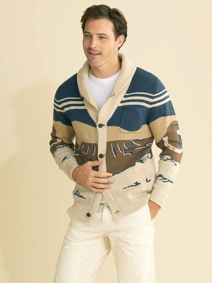 Desert Rider Cardigan - Desert Blue