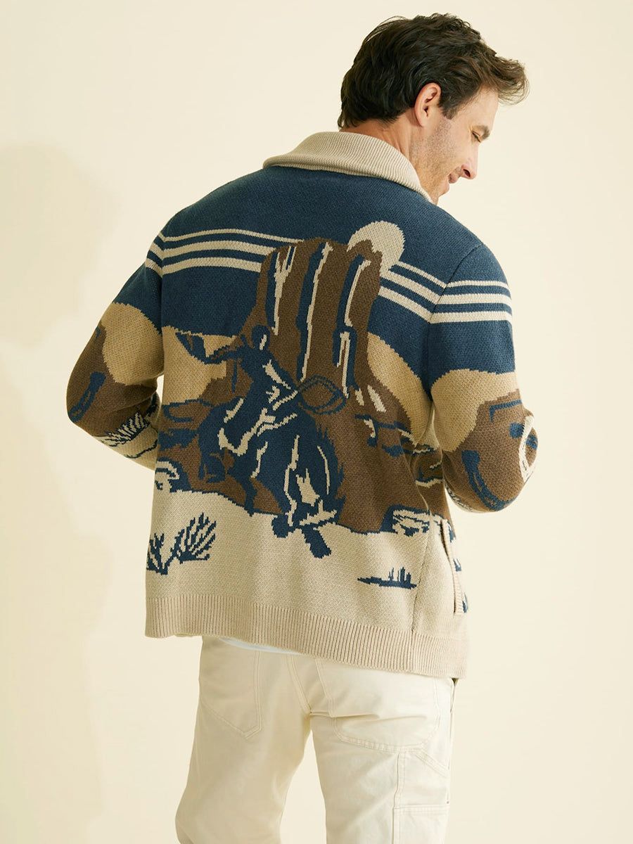 Desert Rider Cardigan - Desert Blue