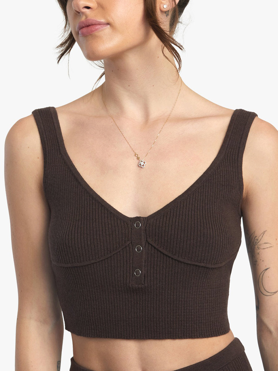Swerve Henley Tank Top - Java