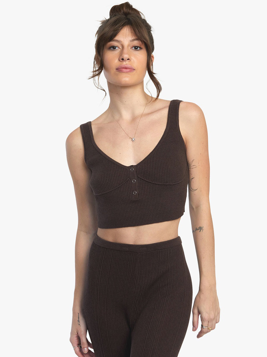 Swerve Henley Tank Top - Java