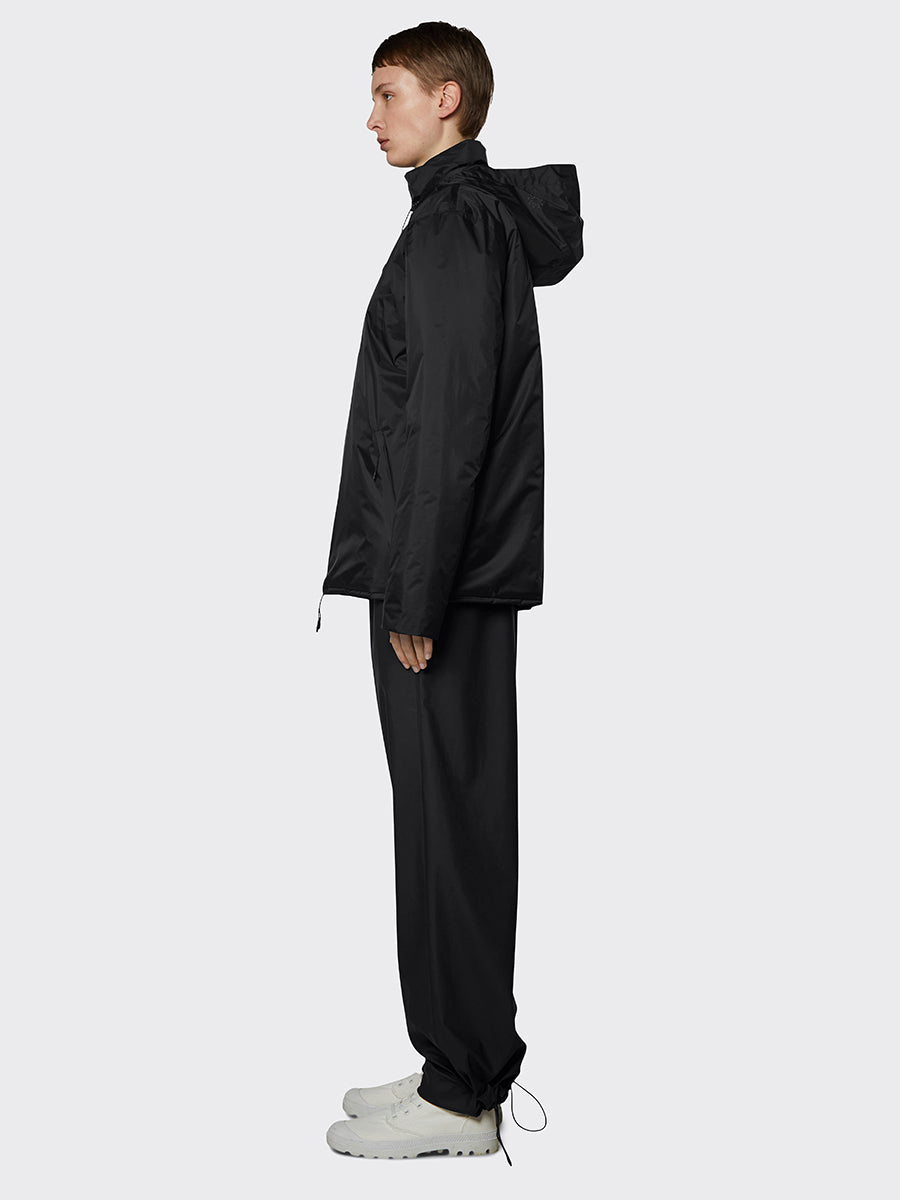 Padded Nylon Jacket - Black