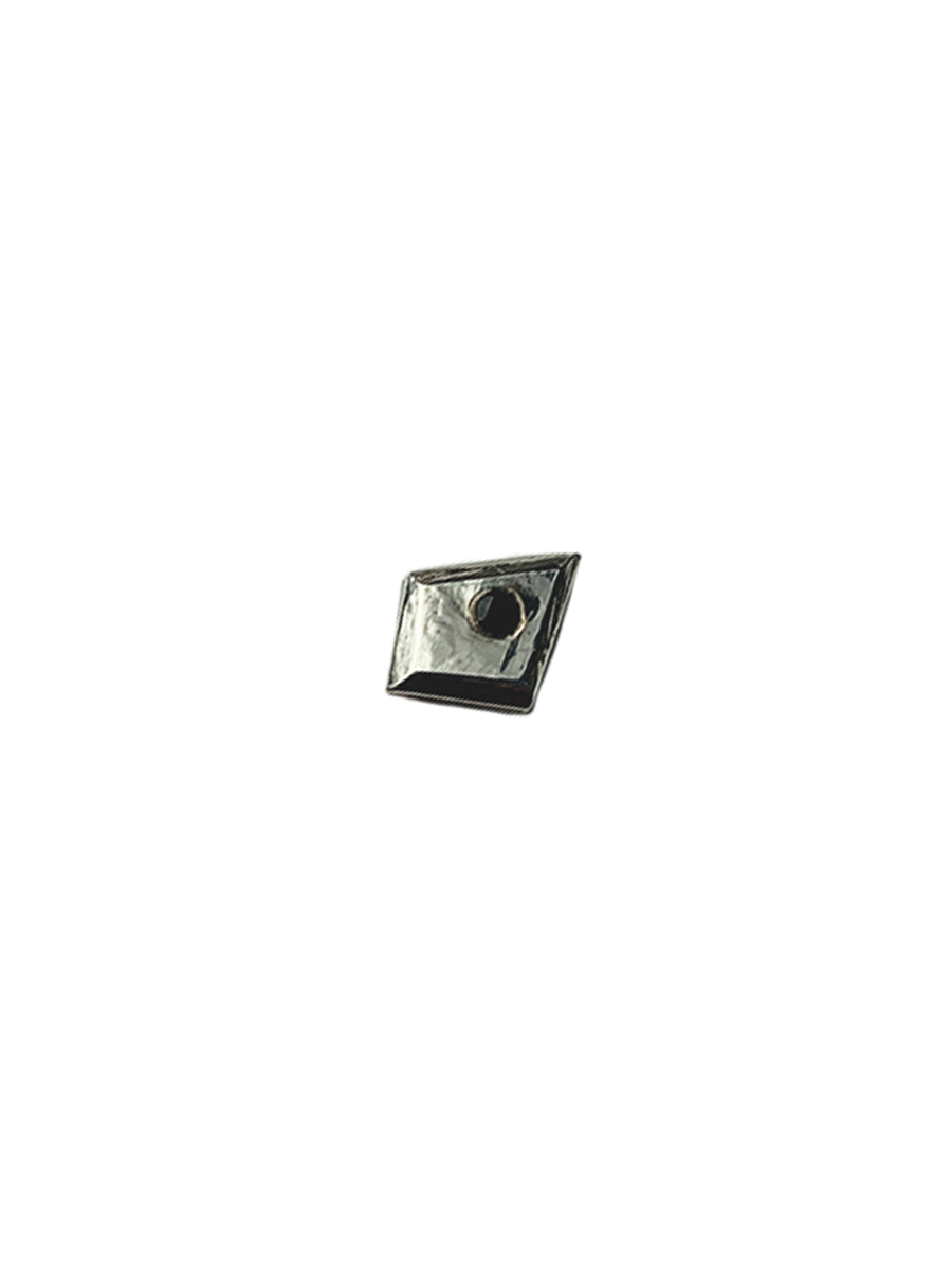 Mismatched Stud with Black Spinel - Sterling Silver