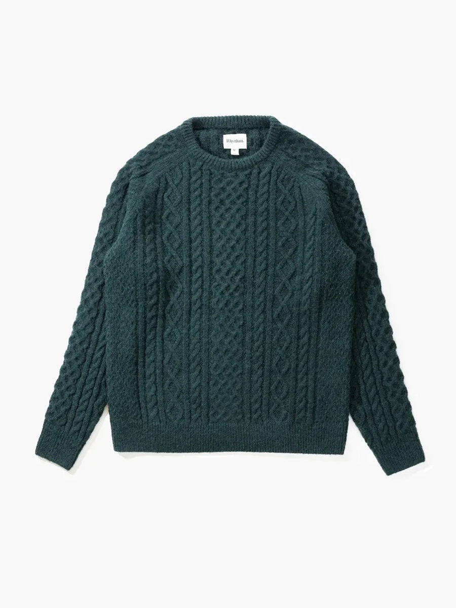 Mohair Fisherman's Knit - Pine