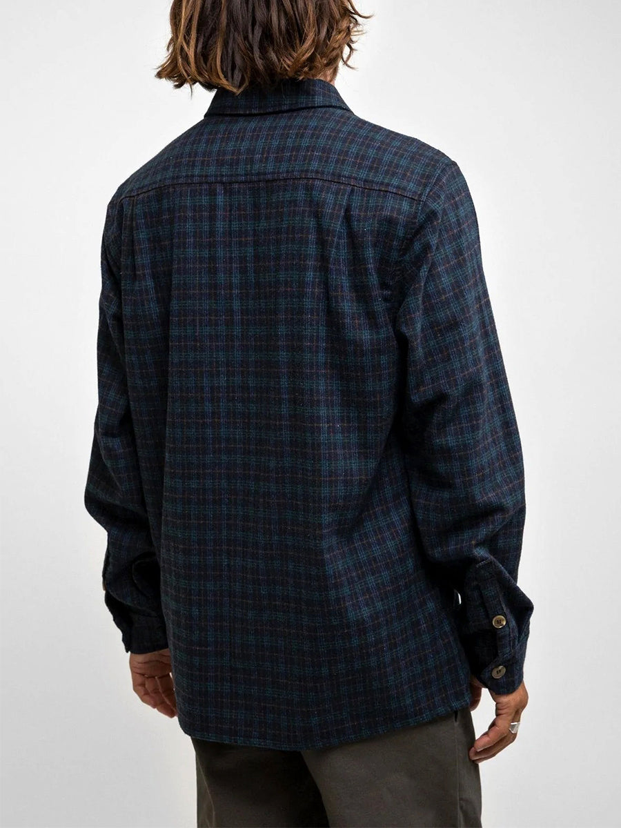 Plaid Long Sleeve Flannel - Navy
