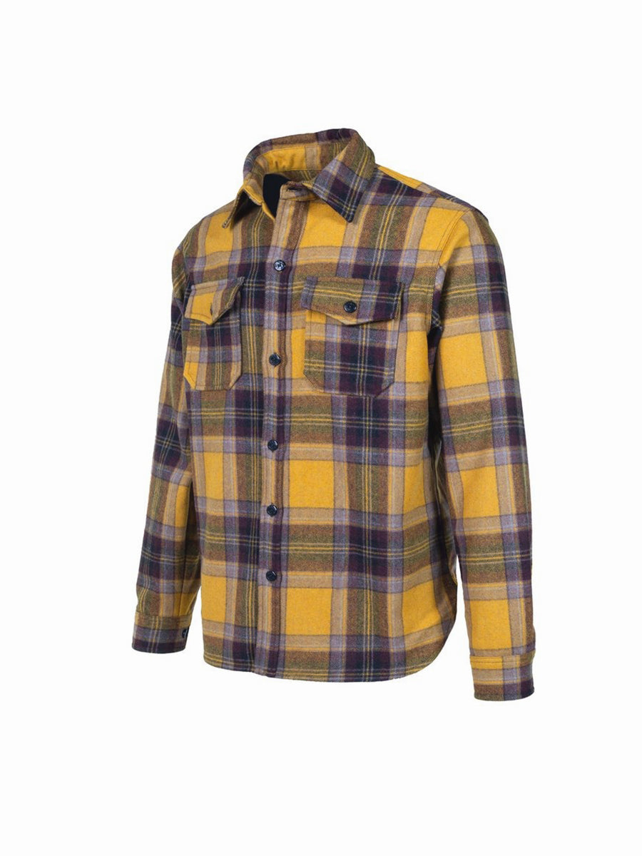 7210P Plaid CPO Shirt - Mustard
