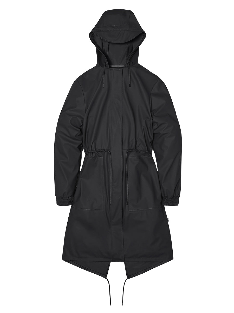 String W Parka - Black