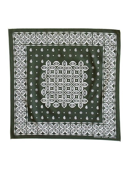Eye Paisley Bandana - Olive