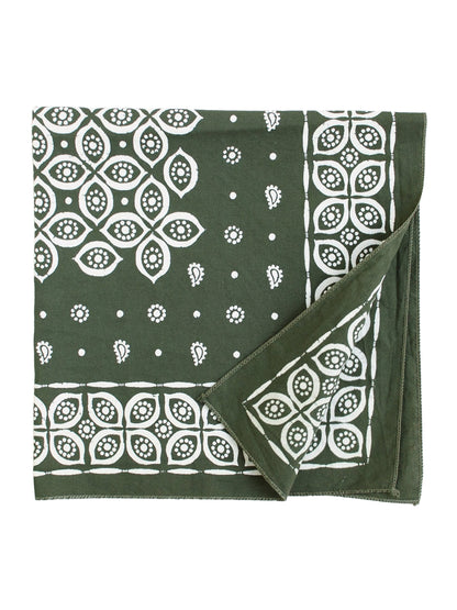 Eye Paisley Bandana - Olive