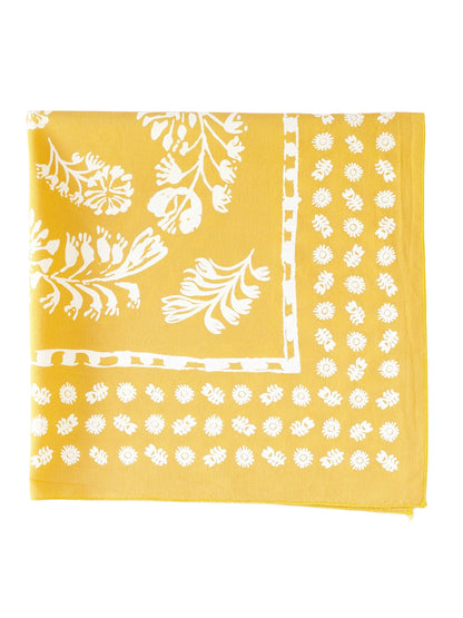 Floral Bandana - Golden Yellow