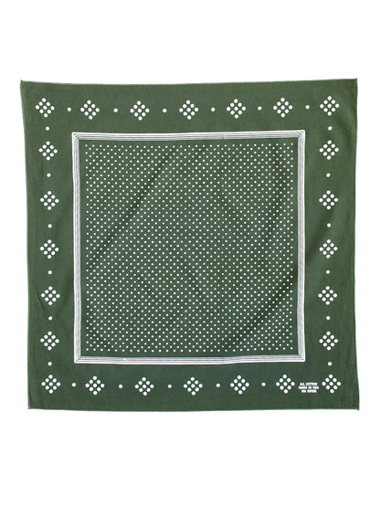 Polka Dot Bandana - Olive