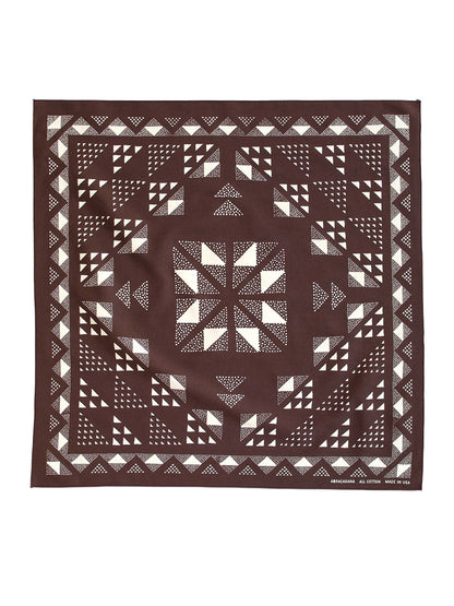 Quilt Bandana - Brown