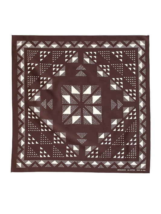 Quilt Bandana - Brown