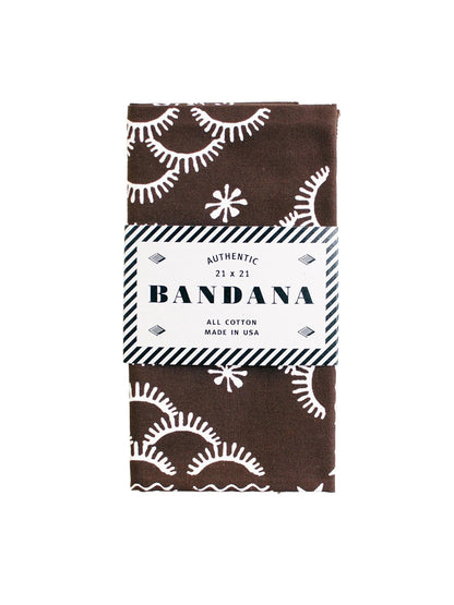 Quilt Bandana - Brown
