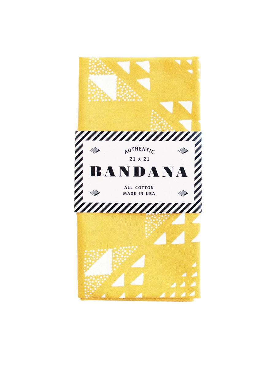 Quilt Bandana - Golden Yellow