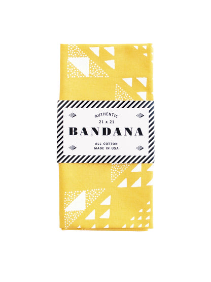 Quilt Bandana - Golden Yellow