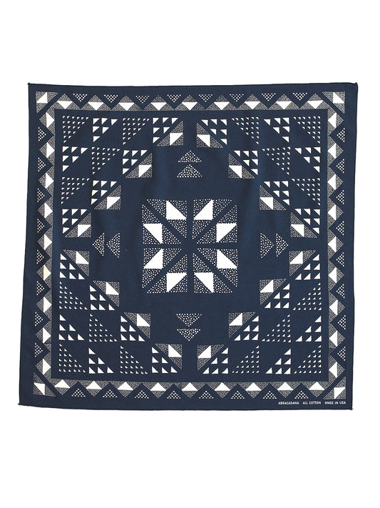 Quilt Bandana - Navy