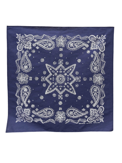 Sketched Paisley Bandana - Navy