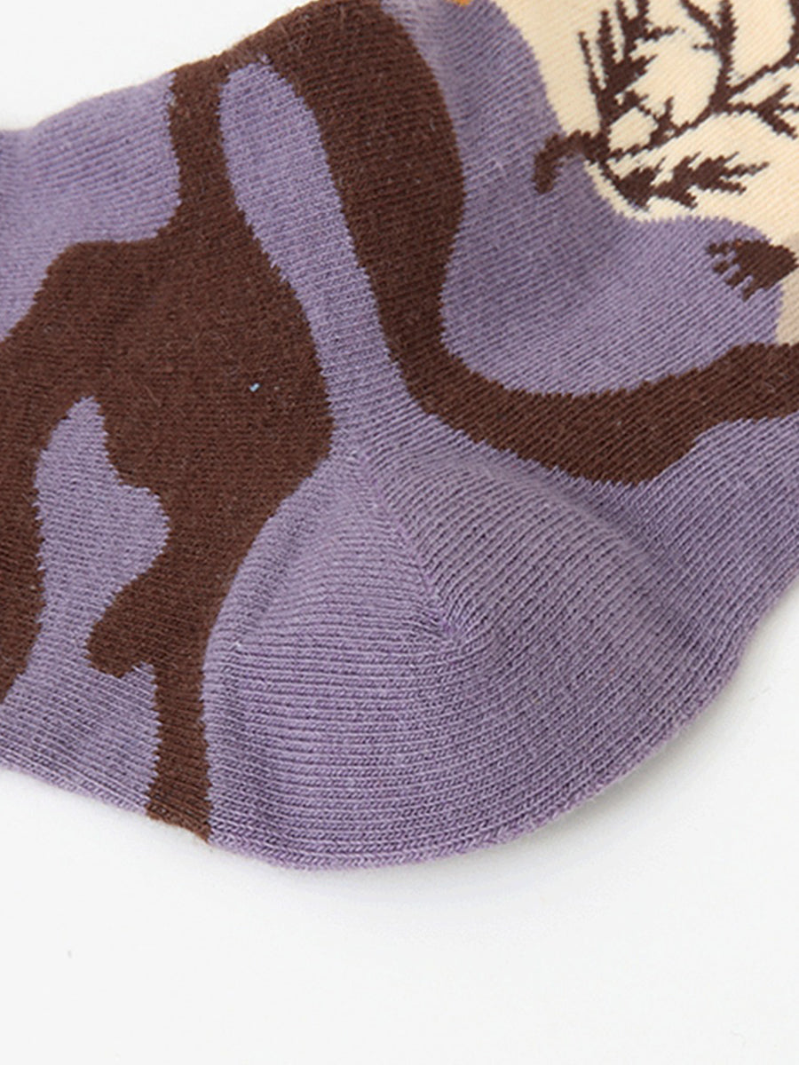 Everday Patterned Crew Socks - Mole & Bird