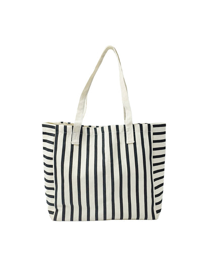 Large Striped Tote Bag