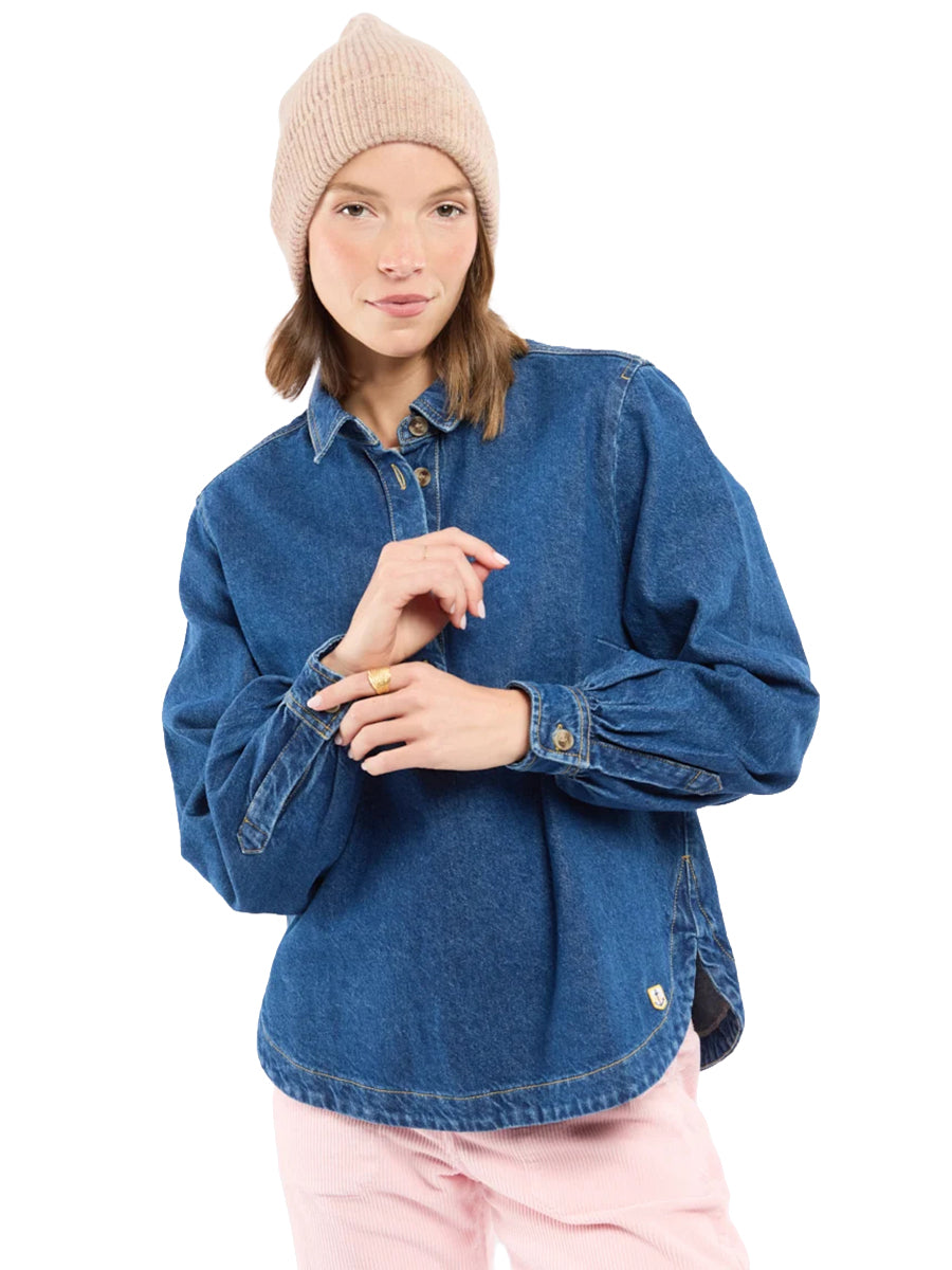 Denim Smock - Mid-Indigo