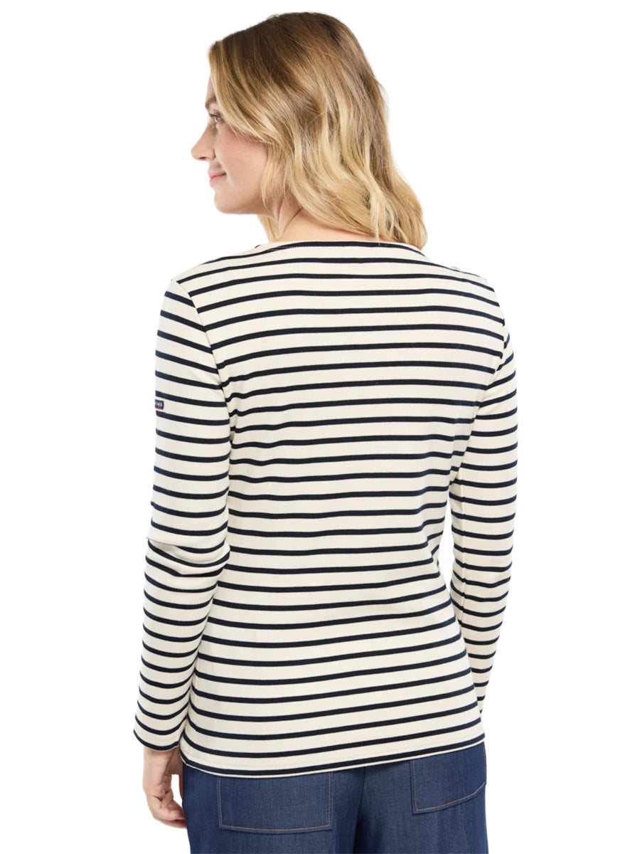 Breton Striped Shirt - Natural & Rich Navy