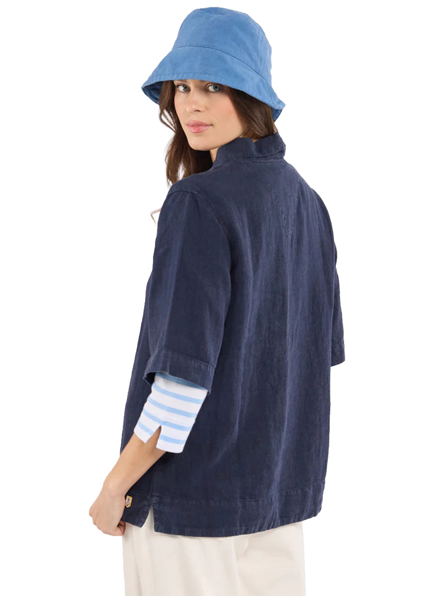 Linen Smock - Seal