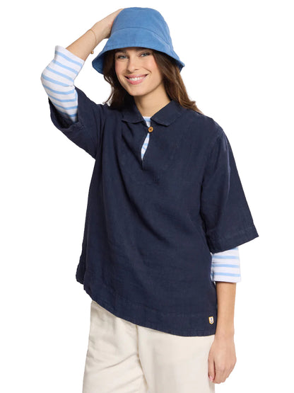 Linen Smock - Seal