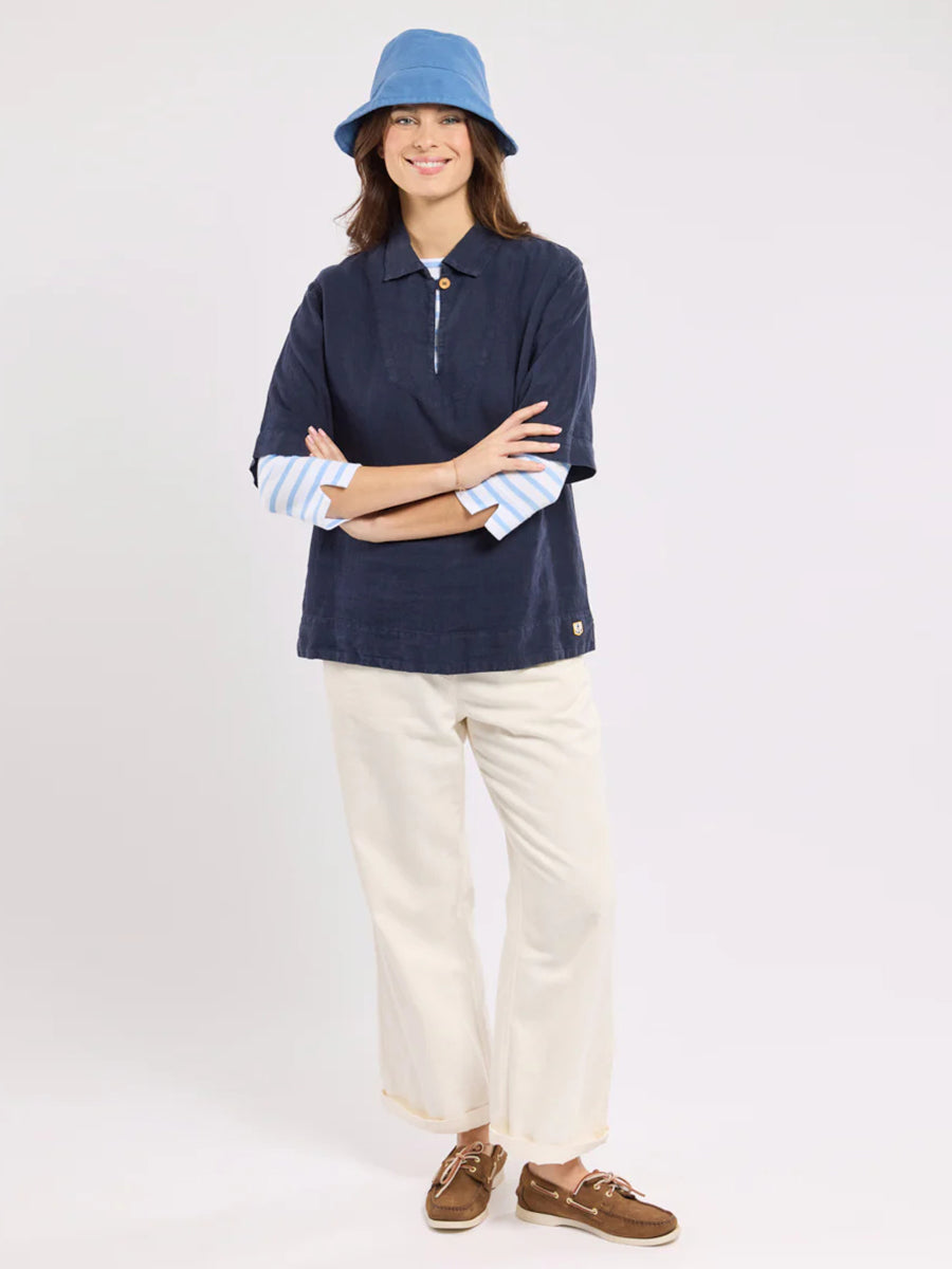 Linen Smock - Seal