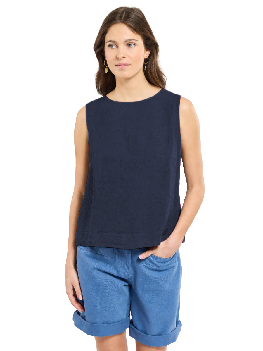 Linen Tank Top - Seal