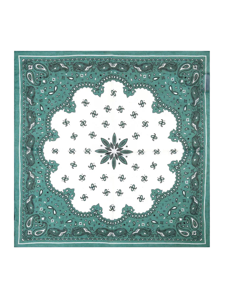 Printed Bandana - Silver Pine