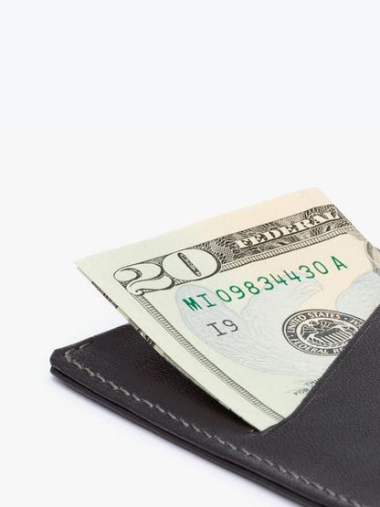 Card Sleeve Wallet - Charcoal & Cobalt