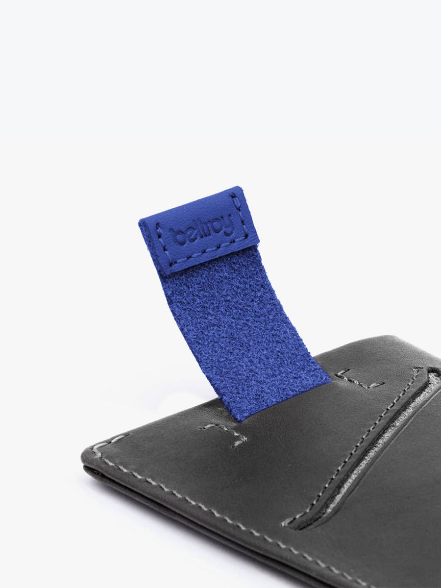 Card Sleeve Wallet - Charcoal Cobalt