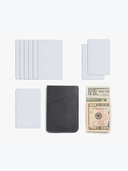 Card Sleeve Wallet - Charcoal & Cobalt
