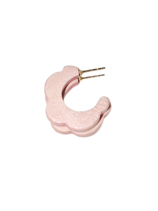 Mini Abalone Hoop Earrings - Cosmo
