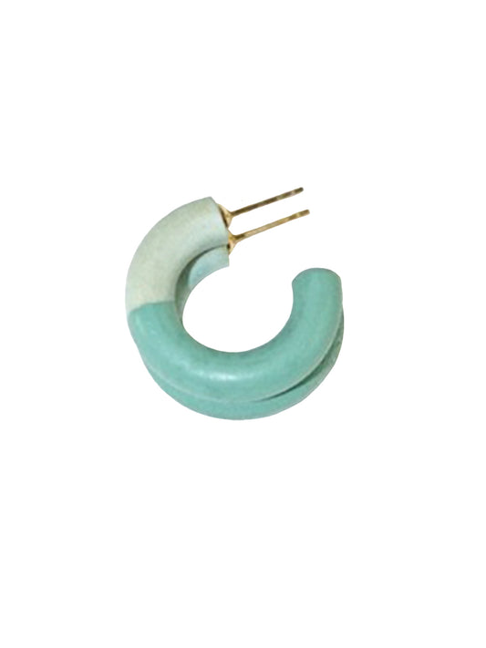 Mini Dip Hoop Earrings - Bluebonnet
