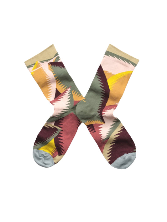 Natural Abstract Sock