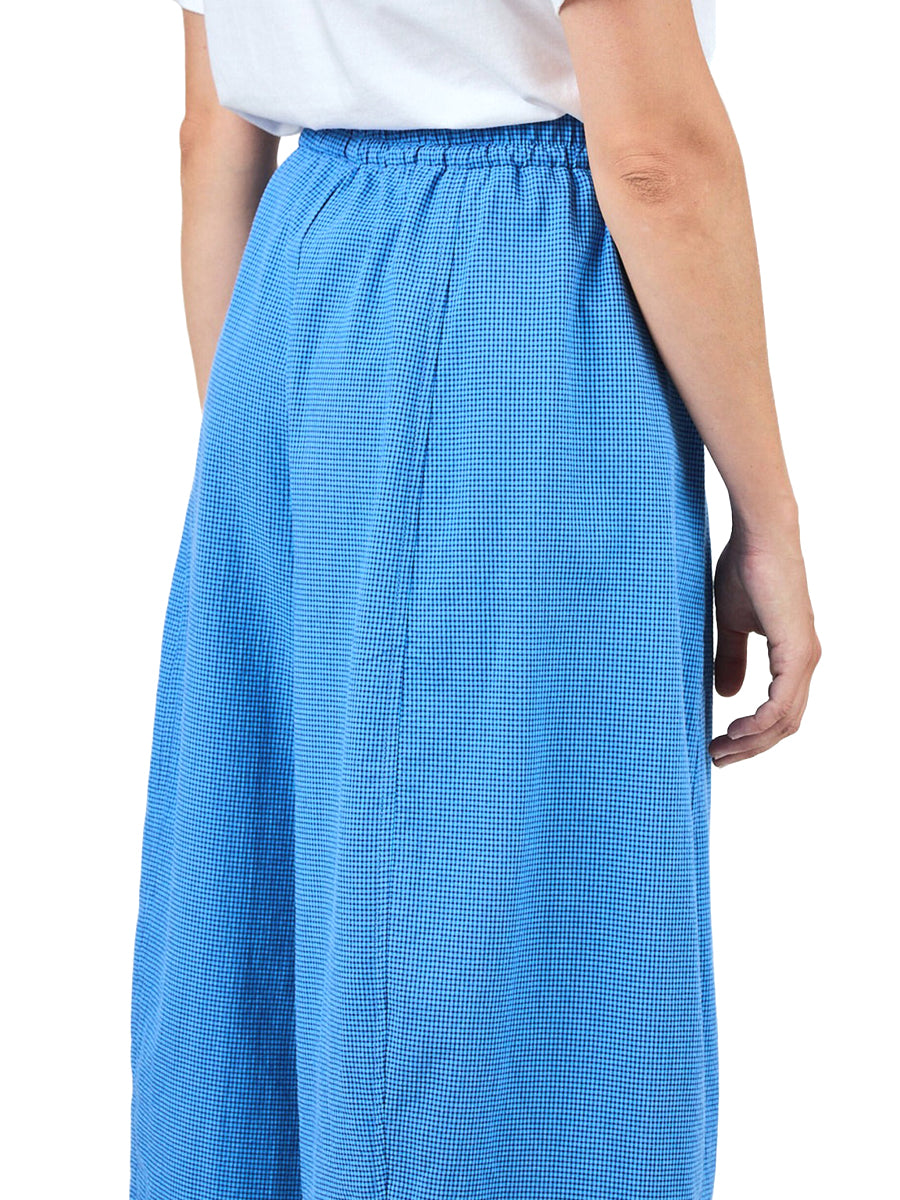 Checks Balloon Pants - Blue