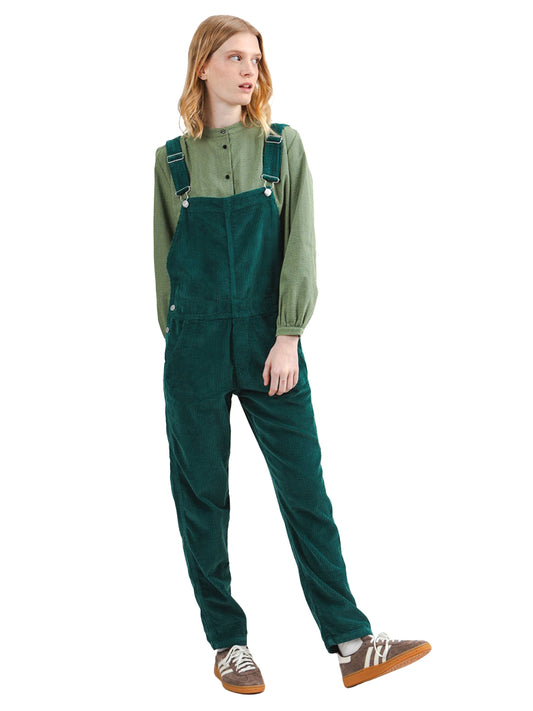 Corduroy Overalls - Dark Green