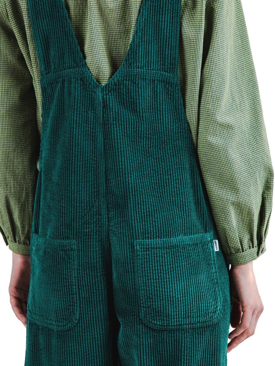 Corduroy Overalls - Dark Green