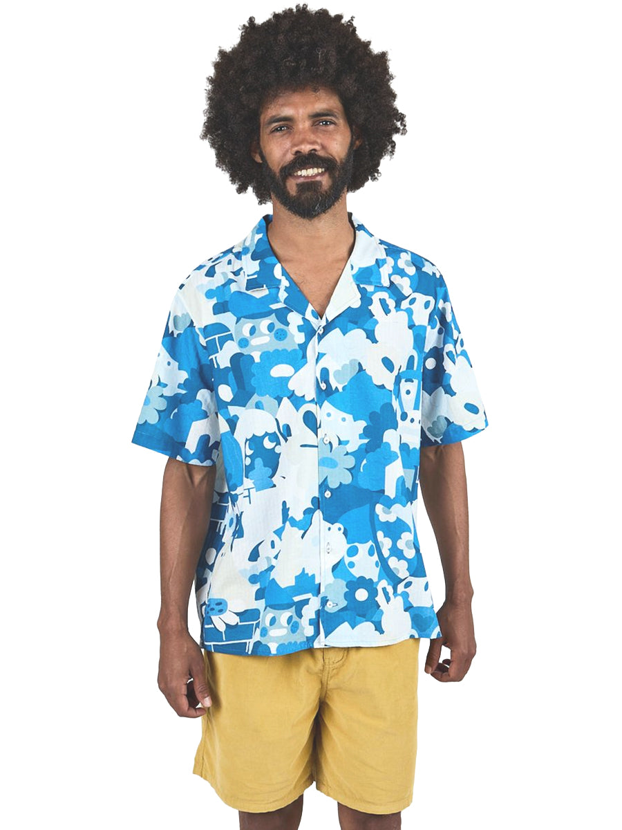 Geco Friends Aloha Shirt - Blue